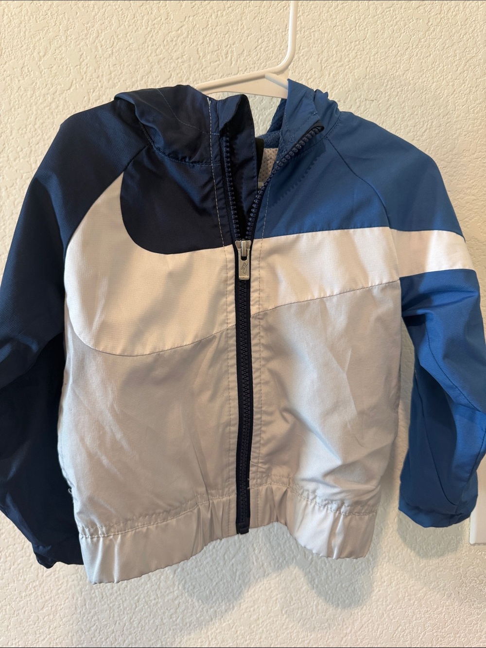 Nike Kids Blue and Light Gray Windbreaker Jacket